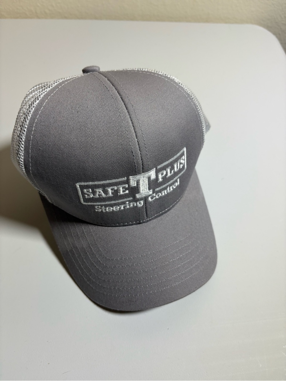 SAFE-T-PLUS Gray Mesh Trucker Hat